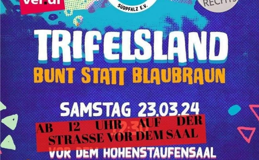 Proteste in Annweiler gegen AfD „Bügerdialog“ mit Tino Chrupalla